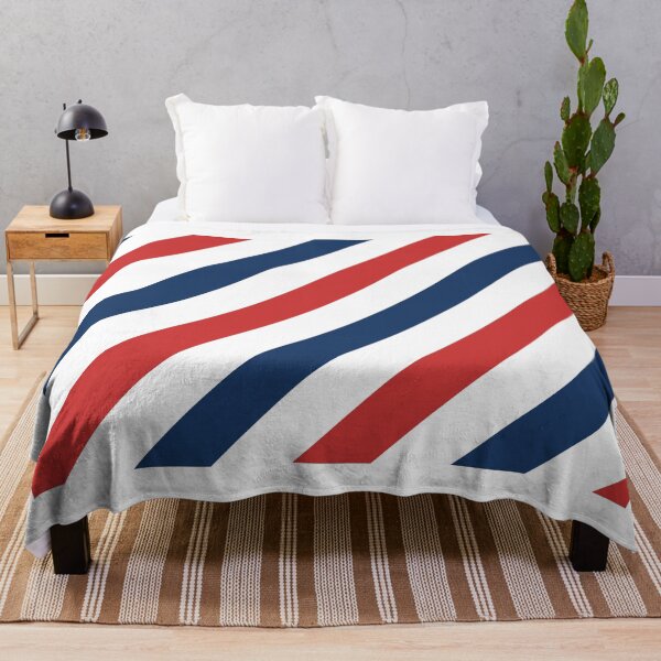 Item preview, Red, white and blue stripe print designed and sold by retropetrol.