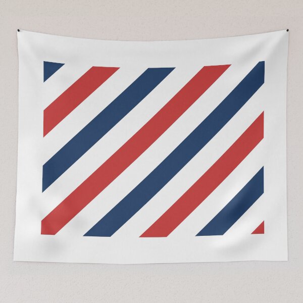 Item preview, Red, white and blue stripe print designed and sold by retropetrol.