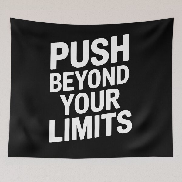 Item preview, Motivational Quote Push Beyond Your Limits designed and sold by InsanseCreation.