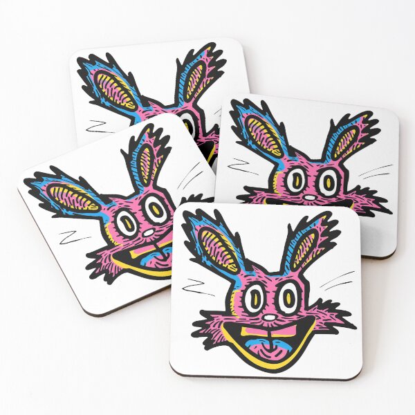 Item preview, Toothy Grin Wild Rabbit Colorful Pop Art Portrait designed and sold by Sturdust.