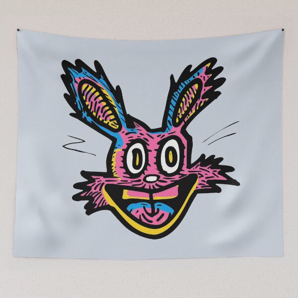 Item preview, Toothy Grin Wild Rabbit Colorful Pop Art Portrait designed and sold by Sturdust.