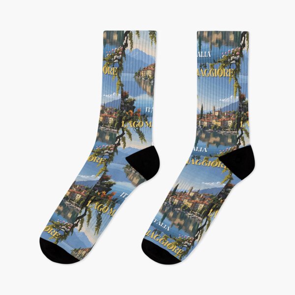 Item preview, Lago Maggiore Italia Retro Art Travel Landscape designed and sold by MaateoDesign.
