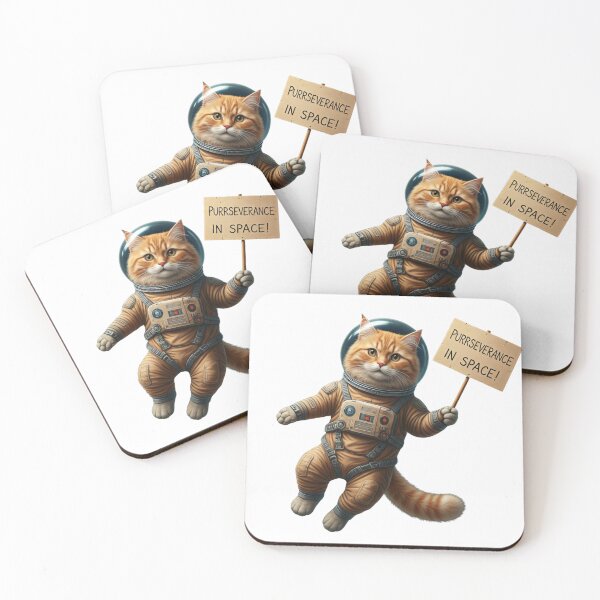 Item preview, Purrseverance in Space! designed and sold by FitEnvy.