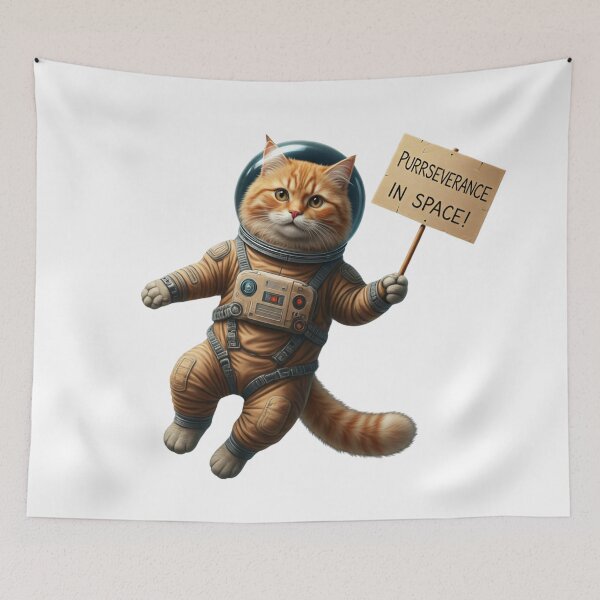 Item preview, Purrseverance in Space! designed and sold by FitEnvy.
