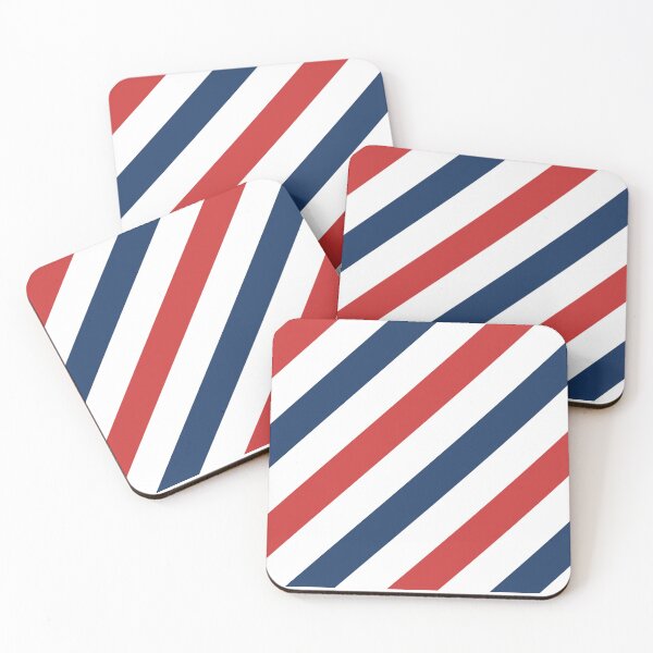 Item preview, Red, white and blue stripe print designed and sold by retropetrol.