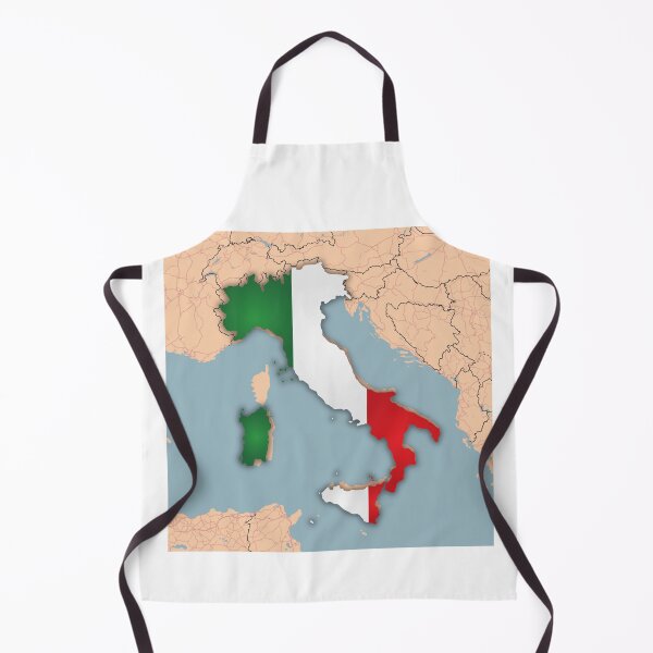 Item preview, Modern Italy Flag Map Art – Geography Poster & Wall Decor 3D sticker designed and sold by Psycho-Crazy.