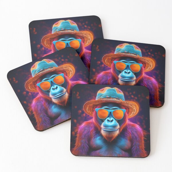 Item preview, Orangutan in Sun Hat and Glasses designed and sold by Boxing Kangaroo Retail Company.