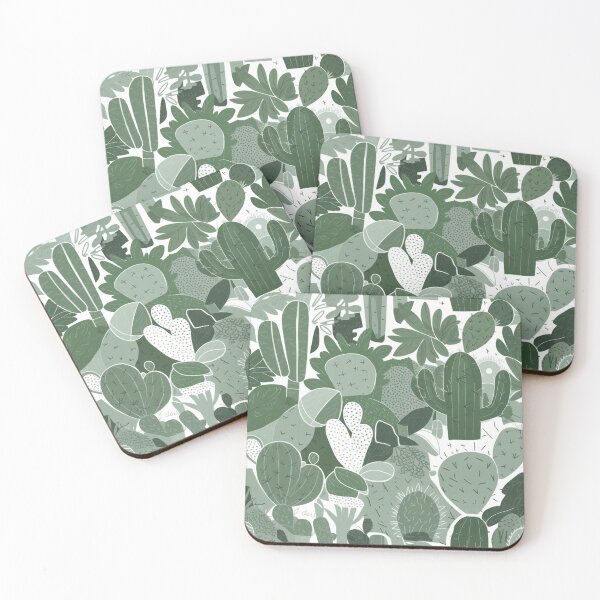 Item preview, Botanical Cactus Pattern - Green Paradise designed and sold by WildStroke.