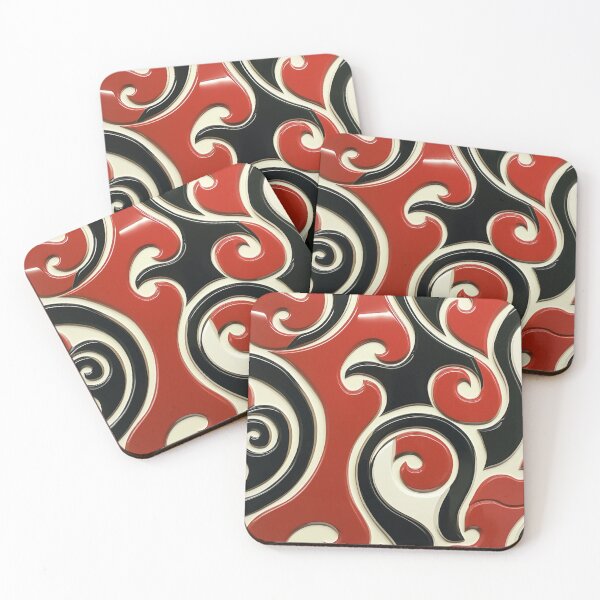 Item preview, New Zealand Māori Paua Pattern Koru Design 265 designed and sold by GrinGalore.