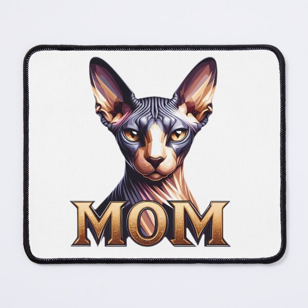 Artikelvorschau, Schönes haarloses Sphynx-Katzen-Mama-Mutter-Liebhaber-Geschenk entworfen und verkauft von Sphynx Cat Art.