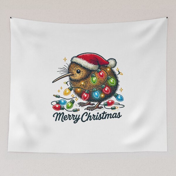 Item preview, Christmas Kiwi Bird designed and sold by clarkfraser.