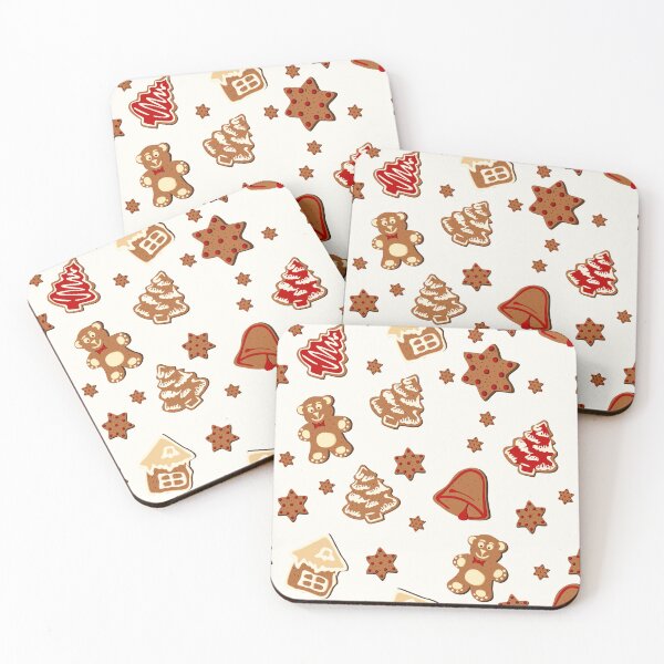 Item preview, Christmas gingerbread seamless pattern. Ginger cookies on light background. designed and sold by MatyKotiv.