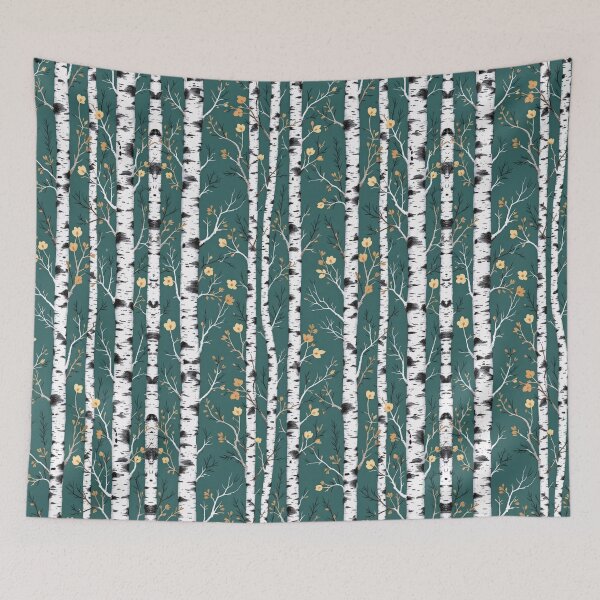 Item preview, Whispering Birch Grove, A Watercolor Pattern, Ethereal Birch Forest, A Tribute to Nature designed and sold by Collagedream.