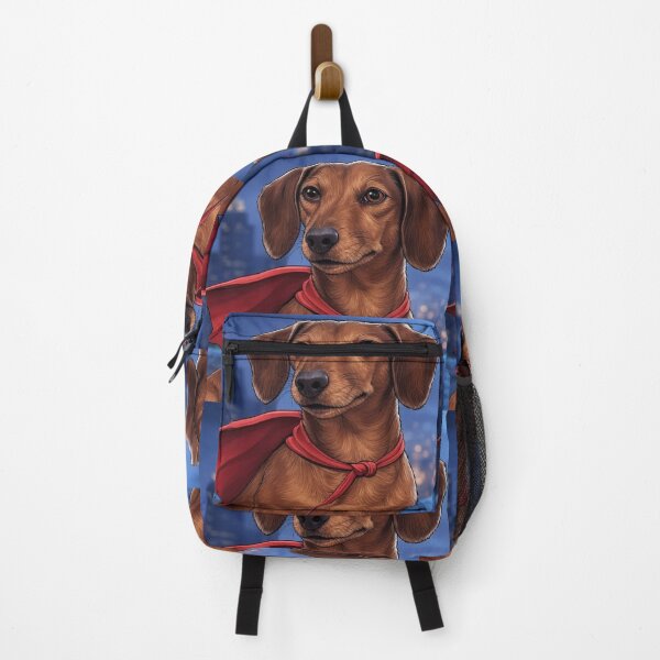 Item preview, Superhero Dachshund: Tiny Hero, Big Bark designed and sold by AIrtisticPrints.