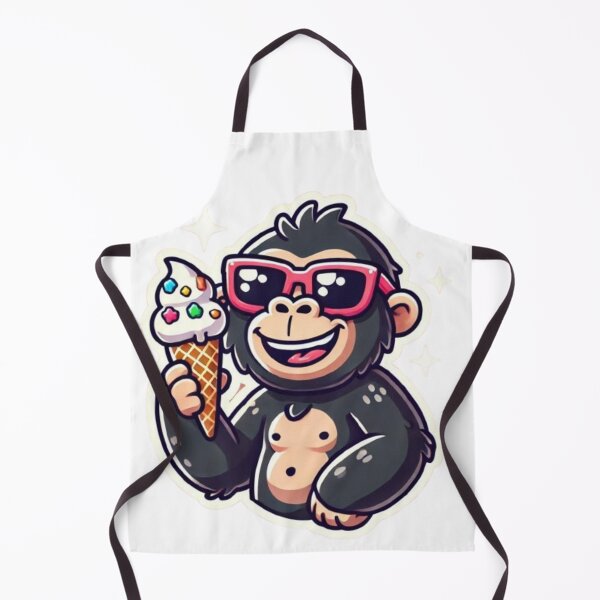 Item preview, gorille eat ice designed and sold by Shubatdesigns.