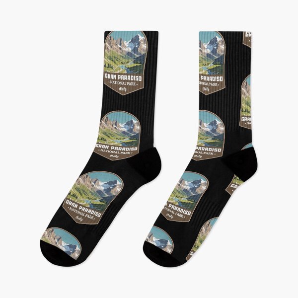 Item preview, Gran Paradiso National Park Italy Retro Art Travel Emblem designed and sold by MaateoDesign.
