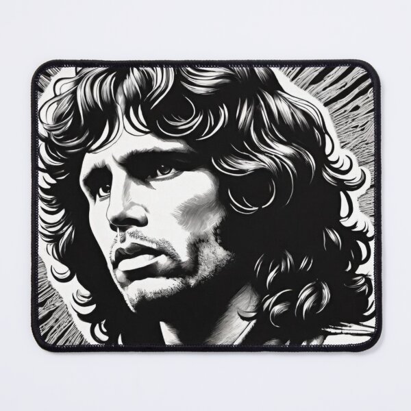 Item preview, Jim Morrison Black And White Art | TheAmericanPoet | The Doors Art designed and sold by TheAmericanPoet.