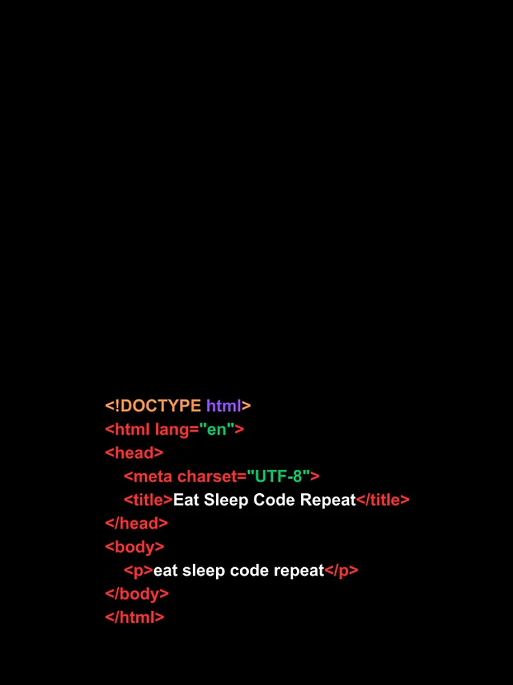 Thumbnail 4 of 4, Samsung Galaxy Phone Case, HTML code eat sleep code repeat designed and sold by Rocklights.