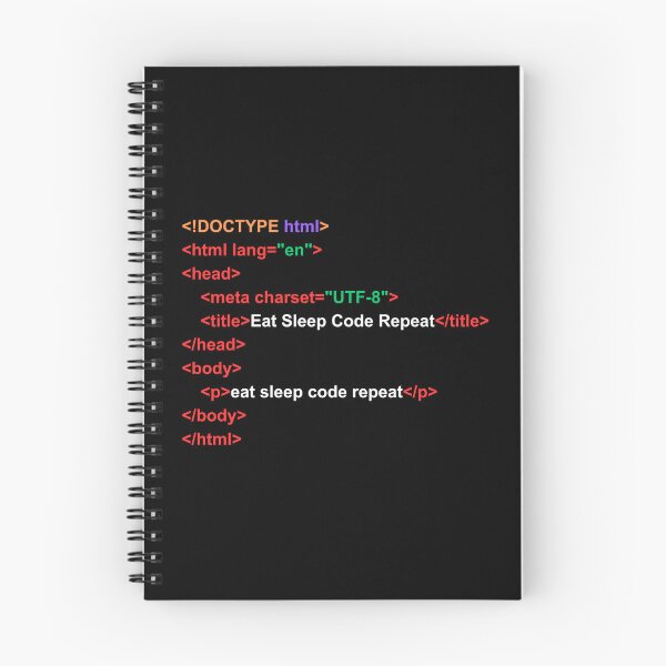 Item preview, HTML code eat sleep code repeat designed and sold by Rocklights.