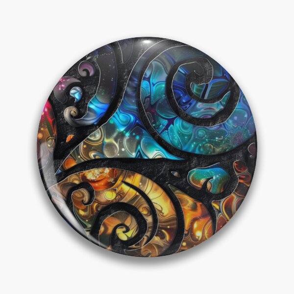 Item preview, New Zealand Māori Paua Pattern Koru Design 266 designed and sold by GrinGalore.