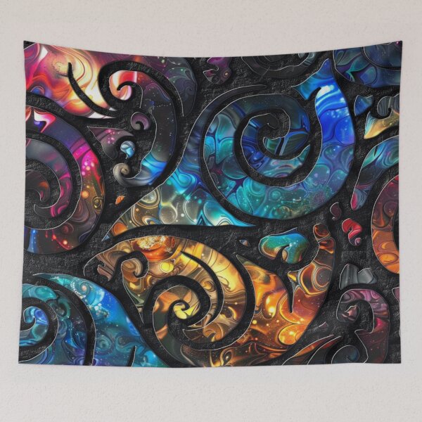 Item preview, New Zealand Māori Paua Pattern Koru Design 266 designed and sold by GrinGalore.