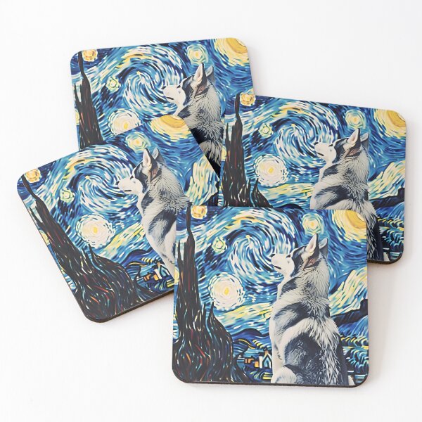 Item preview, Starry Night Husky Van Gogh Dog designed and sold by Vangoholic.