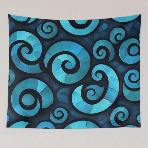Item preview, New Zealand Māori Paua Pattern Koru Design 267 designed and sold by GrinGalore.