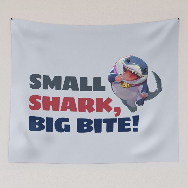 Item preview, 'Small Shark, Big Bite - Jeff the land Shark - Marvel Rivals designed and sold by Visual Stimulus.