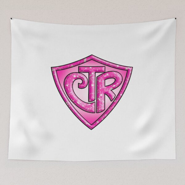 Item preview, CTR - Choose The Right LDS Mormon Pink Glitter designed and sold by ChooseTheRight.
