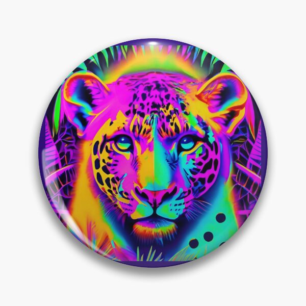 Artikelvorschau, Copy of Psychedelische Tigerkunst - Lebendige Neon-Wandbilder, Poster, T-Shirts und Wohndekor entworfen und verkauft von MiHijoDesign.