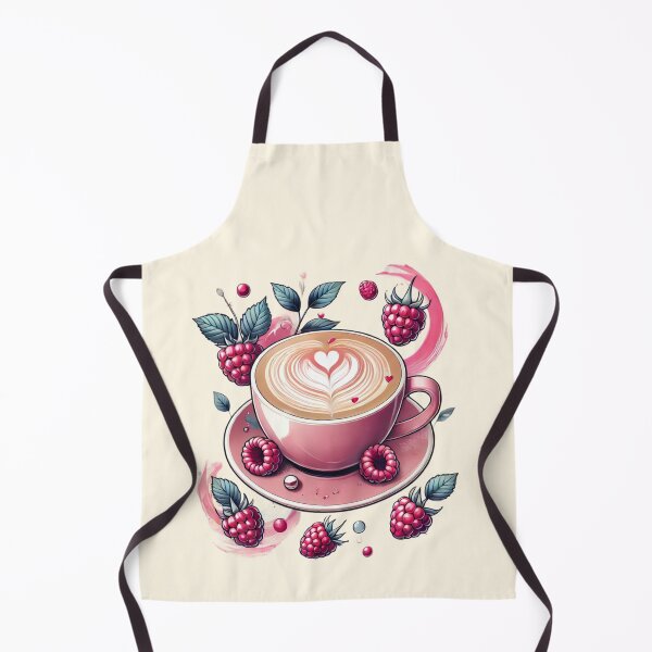 Item preview, Raspberry Latte Bliss – Cozy Minimalist Art for Coffee Lovers designed and sold by DEEPDesignsART.
