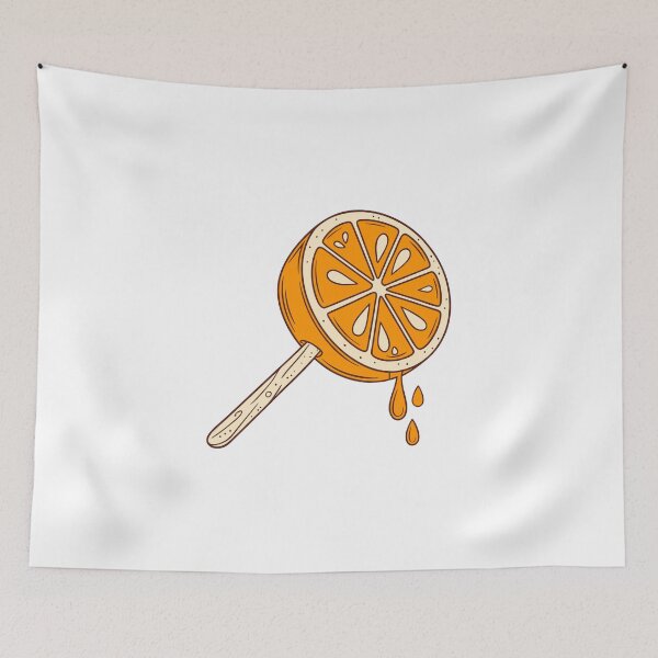 Item preview, Orange Slice Lollipop Illustration - Cute and Vibrant Summer Design designed and sold by Timegraf.