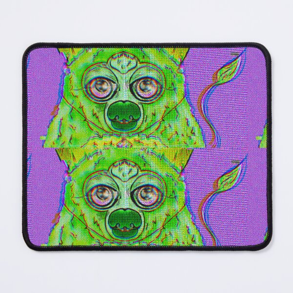 Item preview, Glitchy Green Furby Wearing Jewelry designed and sold by HedgieDoll.