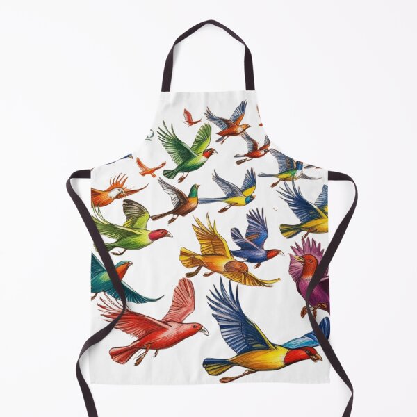 Item preview, Avian Symphony Flight of Fancy Birds in Motion Colorful Flock designed and sold by TolgaSal.