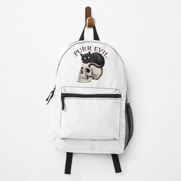 Item preview, Purrr Evil, Cat on Skull designed and sold by BugiDesignArt.