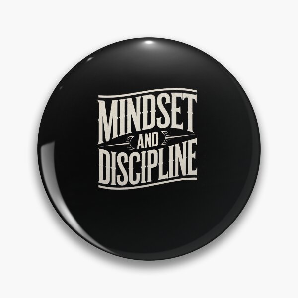 Item preview, Mindset and Discipline, Motivational Saying  designed and sold by Logiamerch.