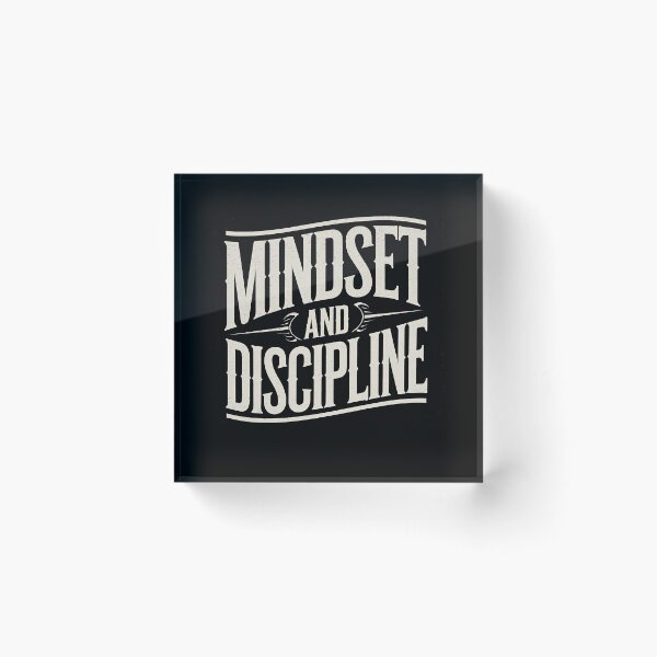 Item preview, Mindset and Discipline, Motivational Saying  designed and sold by Logiamerch.
