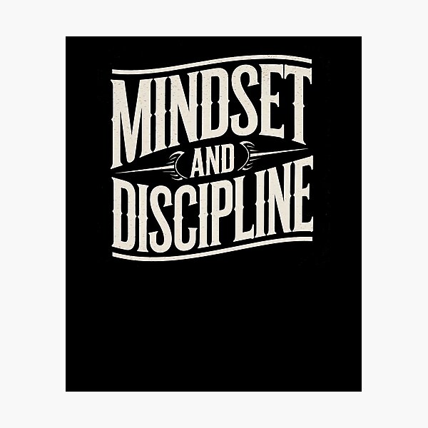 Item preview, Mindset and Discipline, Motivational Saying  designed and sold by Logiamerch.