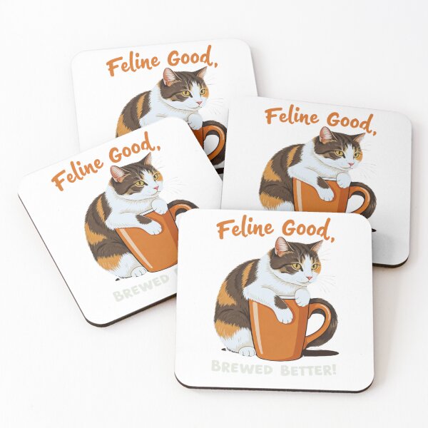 Item preview, Feline Good, Brewed Better designed and sold by FitEnvy.