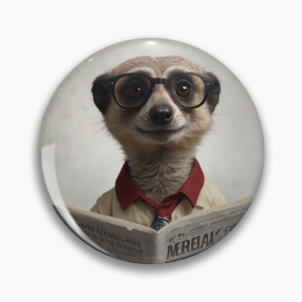 Item preview, Adorable Meerkat Reading Newspaper designed and sold by vk09.