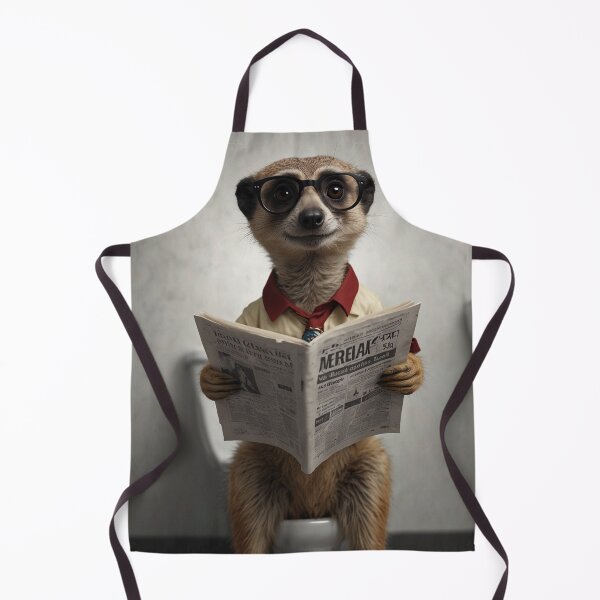 Item preview, Adorable Meerkat Reading Newspaper designed and sold by vk09.