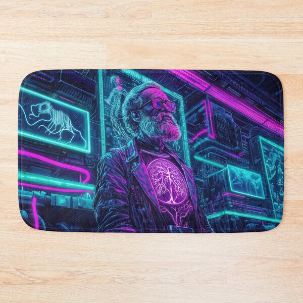 Item preview, Charles Darwin Cyberpunk designed and sold by FuturiTravel.