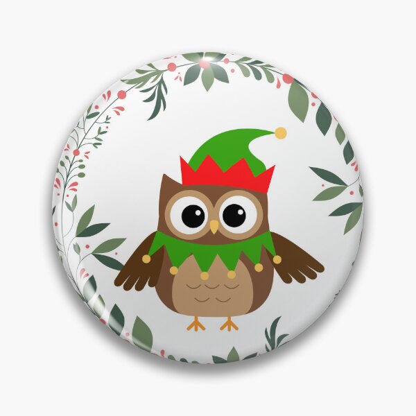 Item preview, Cute Christmas Owl in a Wreath designed and sold by My-Honey-Money.