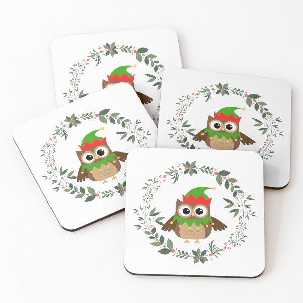 Item preview, Cute Christmas Owl in a Wreath designed and sold by My-Honey-Money.