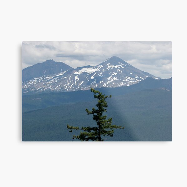 Three Sisters Mountain Metal Print