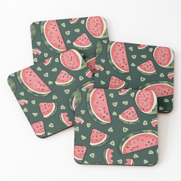 Item preview, Cartoon Watermelon Slices Bold Lined designed and sold by little peg designs.