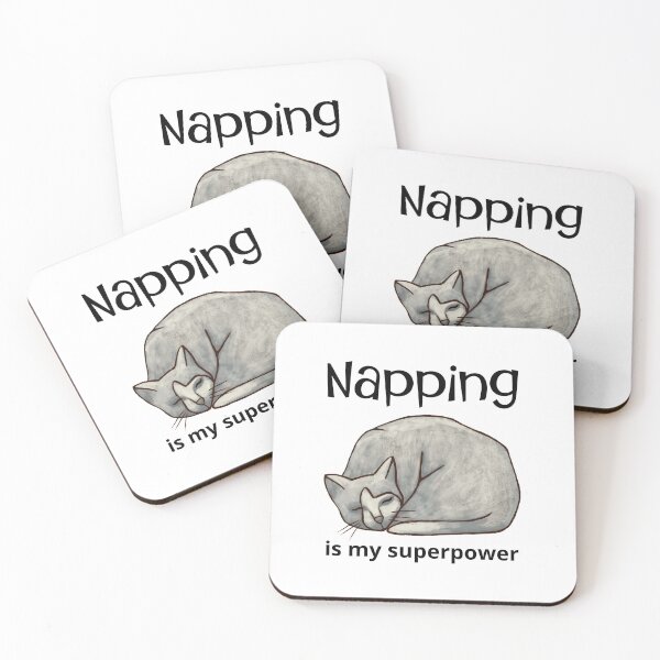 Item preview, Sleeping Cat Napping is My Superpower designed and sold by alczar.