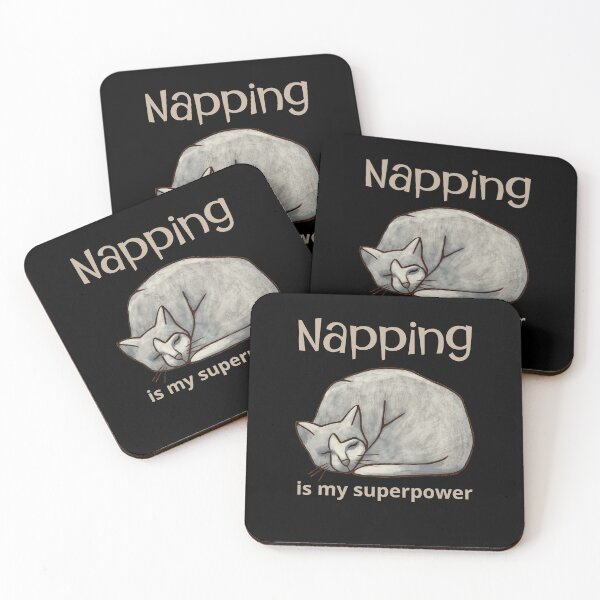 Item preview, Sleeping Cat Napping is My Superpower designed and sold by alczar.