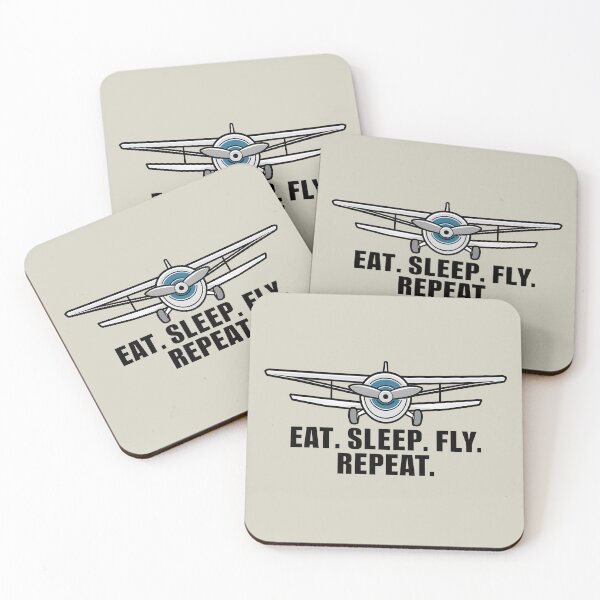 Item preview, Eat Sleep Fly Repeat RC Plane Enthusiast Model Airplane Lover designed and sold by KLArtzStore.