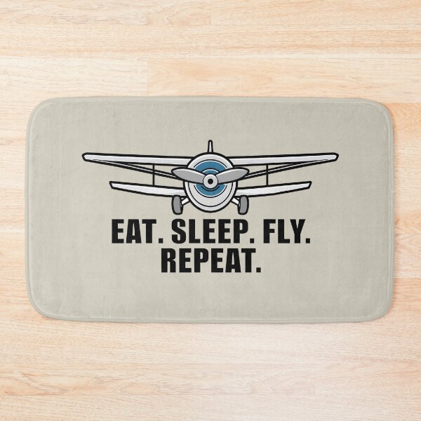 Item preview, Eat Sleep Fly Repeat RC Plane Enthusiast Model Airplane Lover designed and sold by KLArtzStore.